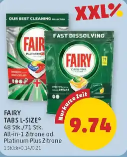 PENNY Fairy Tabs L-Size Angebot