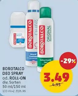 PENNY Borotalco Deo Spray Angebot