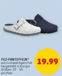 PENNY Filz-Pantoffeln* Angebot