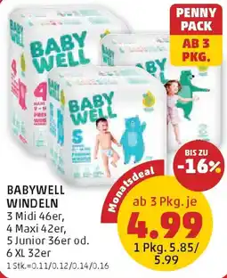 PENNY Babywell Windeln Angebot