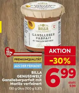 Billa Billa Genusswelt Gansleberparfait mit Marille verfeinert Angebot