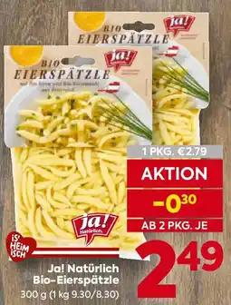 Billa Ja! Natürlich Bio-Eierspätzle Angebot