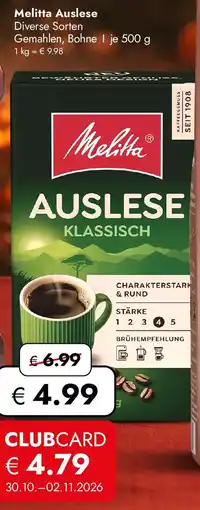 Travel FREE Melitta Auslese Angebot