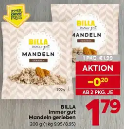 Billa BILLA immer gut Mandeln gerieben Angebot