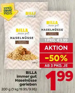 Billa BILLA immer gut Haselnüsse gerieben Angebot