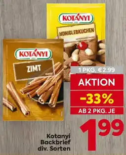Billa Kotanyi Backbrief Angebot