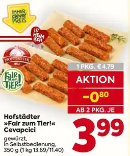 Billa Hofstädter »Fair zum Tier!« Cevapcici Angebot