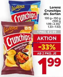 Billa Lorenz Crunchips Angebot