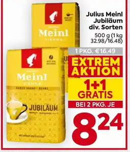 Billa Julius Meinl Jubiläum Angebot