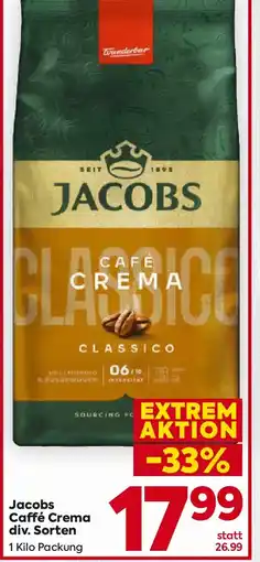 Billa Jacobs Caffé Crema Angebot
