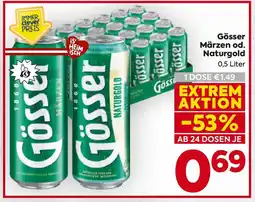 Billa Gösser Märzen od. Naturgold Angebot