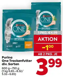 Billa Purina One Trockenfutter Angebot