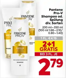 Billa Pantene Pro-V Shampoo od. Spülung Angebot