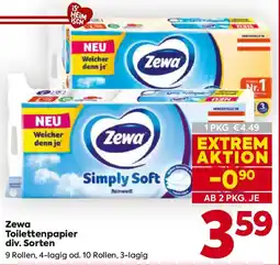 Billa Zewa Toilettenpapier Angebot