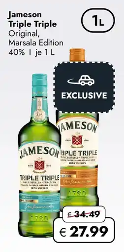 Travel FREE Jameson Triple Triple Angebot