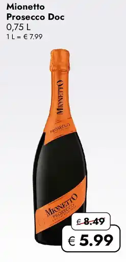 Travel FREE Mionetto Prosecco Doc Angebot