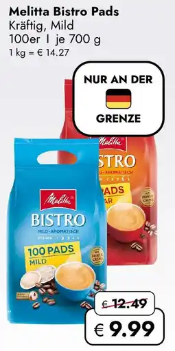 Travel FREE Melitta Bistro Pads Angebot