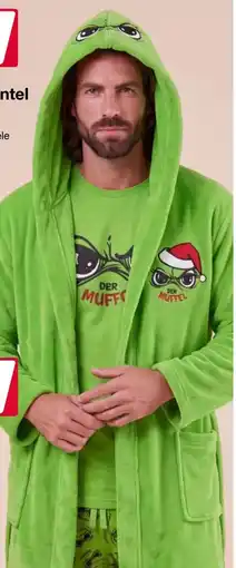 Woolworth Weihnachten Herren-Fleece Bademantel Angebot