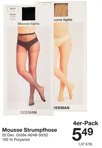 Mousse Strumpfhose Zeeman