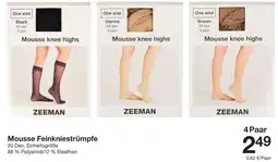 Zeeman Mousse Feinkniestrumpfe Angebot
