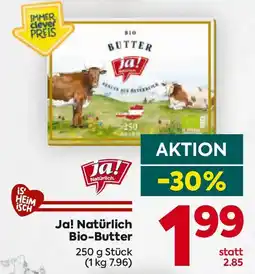 Billa Ja! Natürlich Bio-Butter Angebot