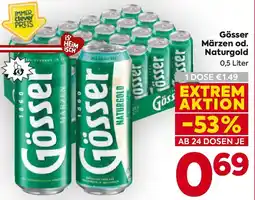 Billa Gösser Märzen od. Naturgold Angebot