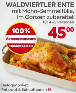 Billa Waldviertler ente mit Mohn-Semmelfülle Angebot
