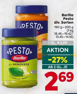 Billa Barilla Pesto Angebot