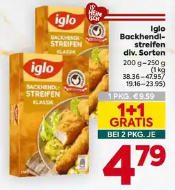 Billa iglo Backhendl-Streifen Klassik Angebot