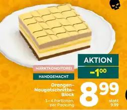 Billa Orangen Nougatschnitte Block Angebot