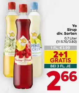 Billa Yo Sirup Angebot