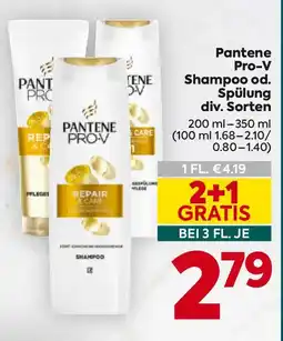 Billa Pantene Pro-V Shampoo od. Spülung Angebot