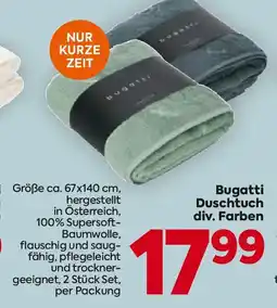 Billa Bugatti Duschtuch Angebot