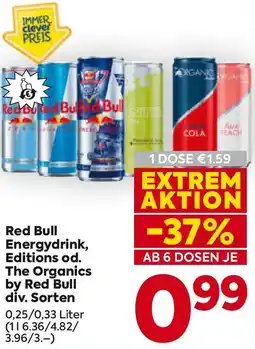 Billa Red Bull Energydrink, Editions od. The Organics by Red Bull Angebot