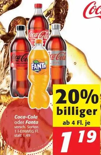 Nah&Frisch Coca-Cola Oder Fanta Angebot