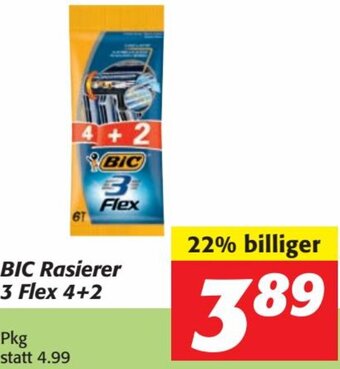 Nah&Frisch BIC Rasierer 3 Flex 4+2 Angebot