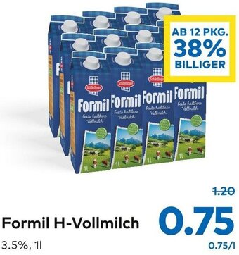 T&G Formil H-Vollmilch 3.5% 1L Angebot