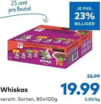 T&G Whiskas 80x100g Angebot