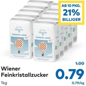 T&G Wiener Feinkristallzucker 1kg Angebot