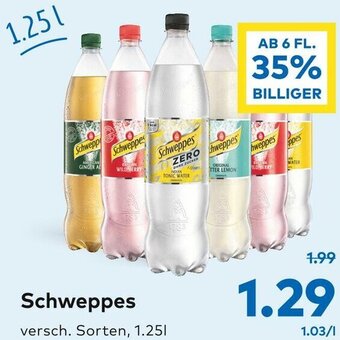 T&G Schweppes 1.25l Angebot