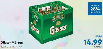 T&G Gösser Märzen 20x0,5 Liter Angebot