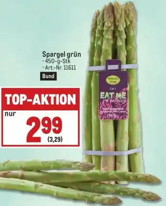 Metro Spargel Grün 450g Angebot