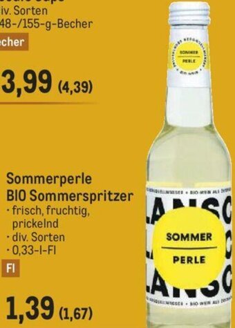 Metro Sommerperle BIO Sommerspritzer Angebot