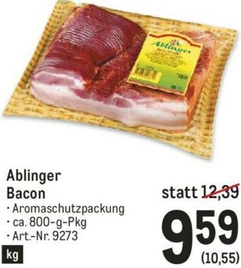 Metro Ablinger Bacon 800g Angebot