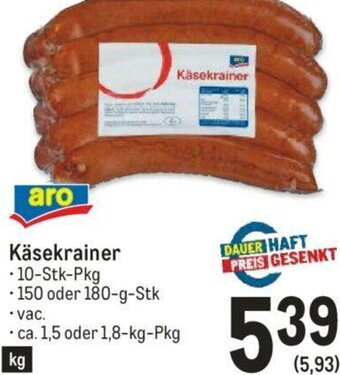 Metro Käsekrainer Angebot