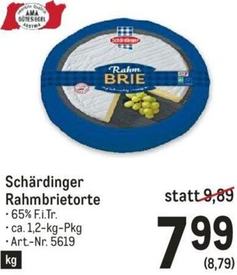 Metro Schärdinger Rahmbrietorte Angebot