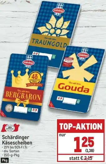 Metro Schärdinger Käsescheiben 150g Angebot