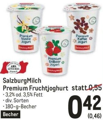 Metro SalzburgMilch Premium Fruchtjoghurt 180g Angebot
