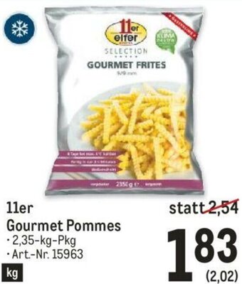Metro 11er Gourmet Pommes 2,35kg Angebot