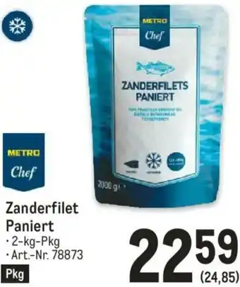 Metro Zanderfilet Paniert 2kg Angebot